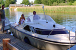 Verschiedene Mietboote in Plau am See