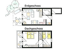 Grundriss vom Ferienhaus
